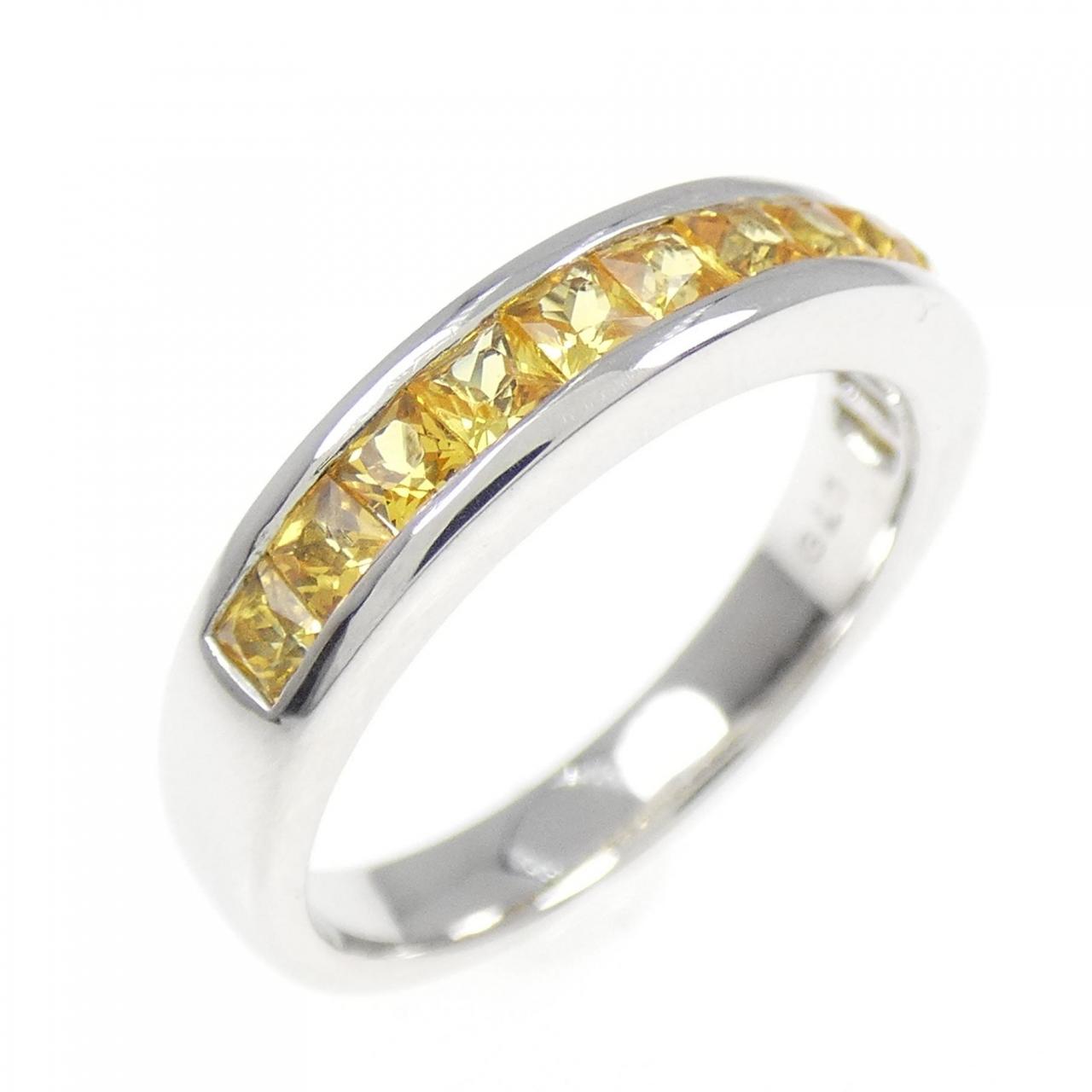 K18WG サファイヤ リング 0.79CT