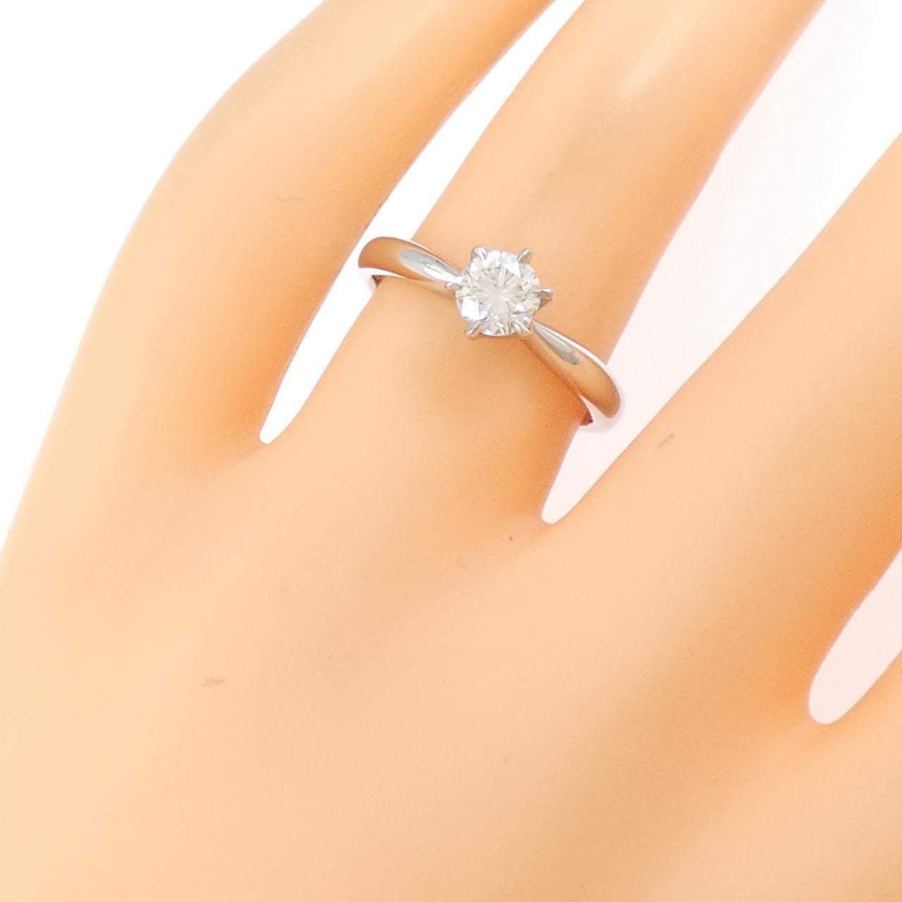 PT900 ダイヤモンド リング 0.509CT F VS2 Good