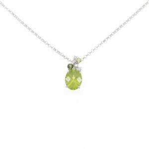 K18WG ペリドット ネックレス 2.26CT