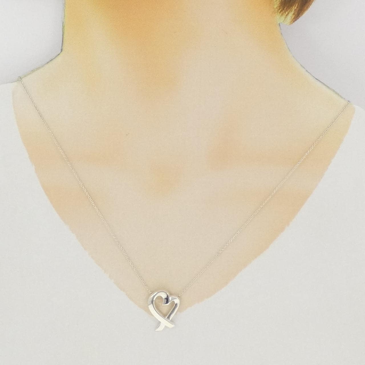 ティファニー ラビングハート ネックレス