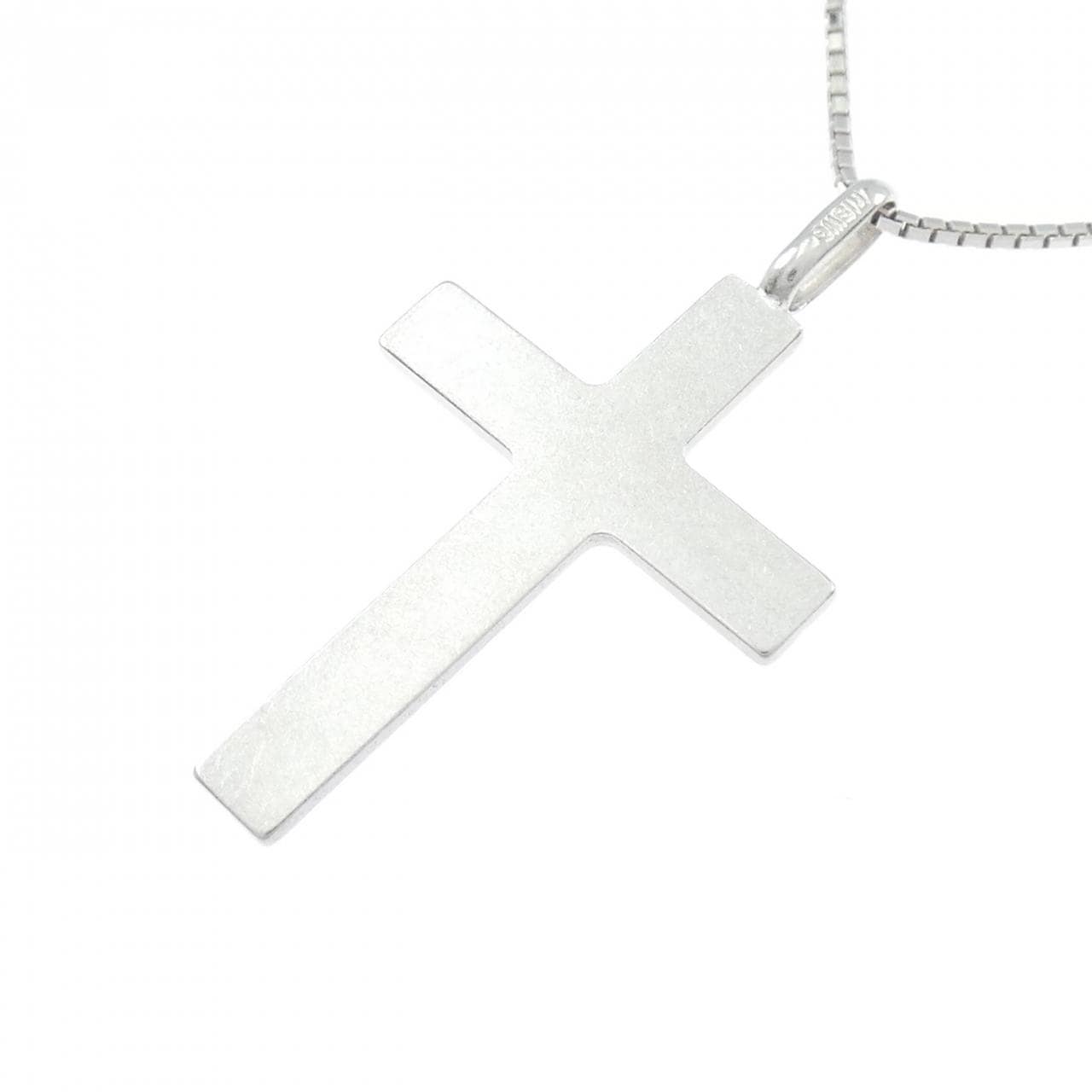 K18WG クロス ネックレス