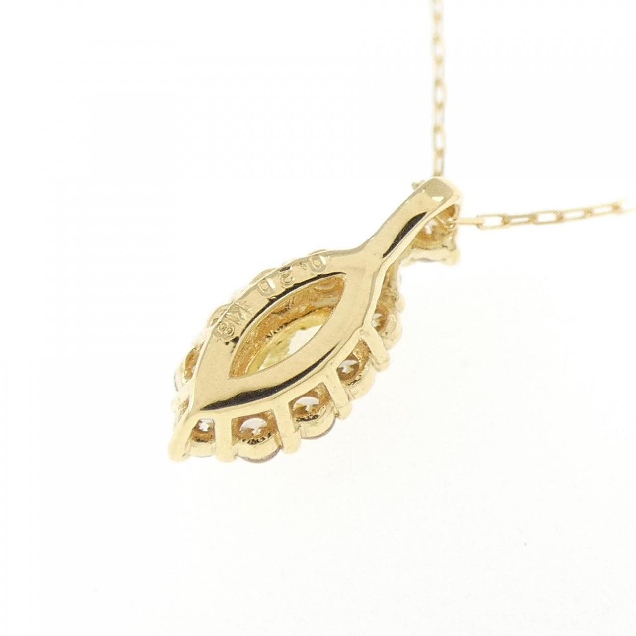 【新品】K18YG ダイヤモンド ネックレス 0.20CT
