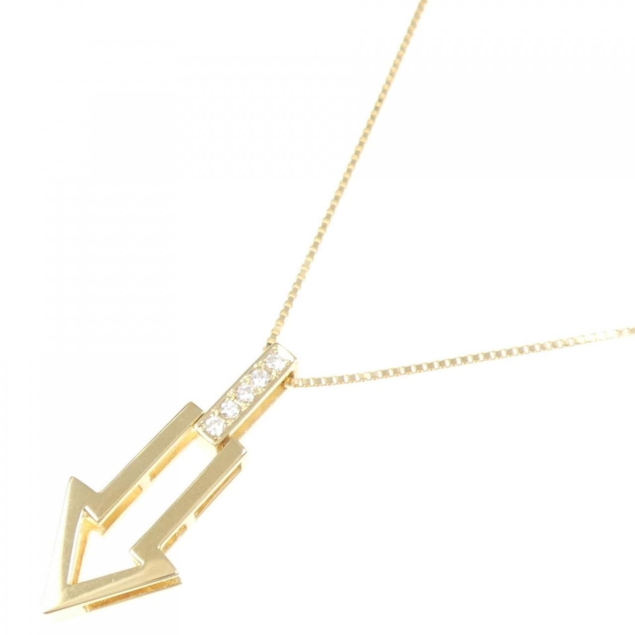 K18YG ダイヤモンド ネックレス 0.05CT