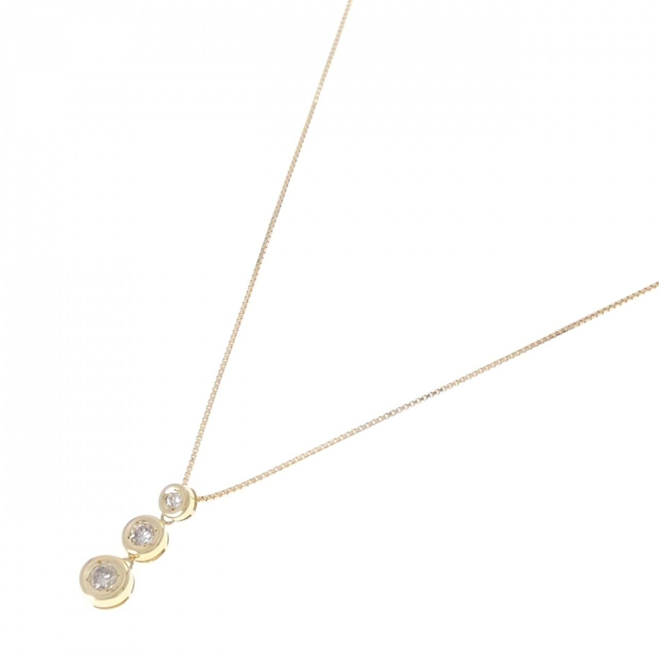 K18YG ダイヤモンド ネックレス 0.33CT