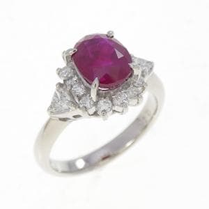 PT900 ルビー リング 1.95CT