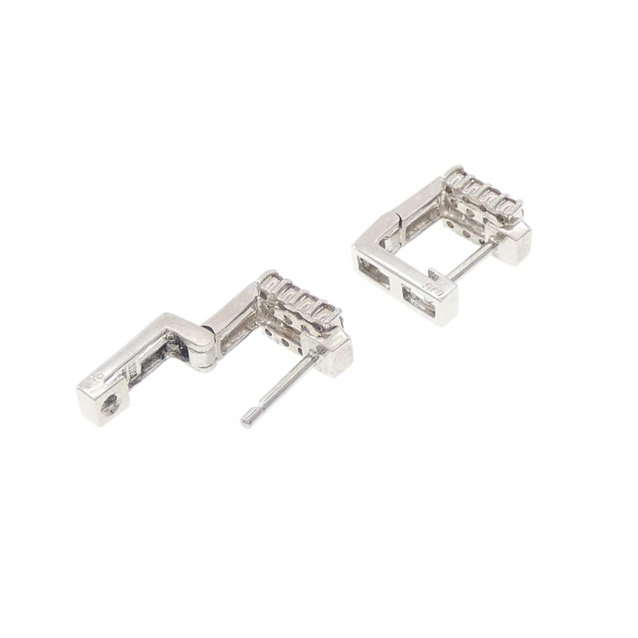 K18WG ダイヤモンド ピアス 0.30CT