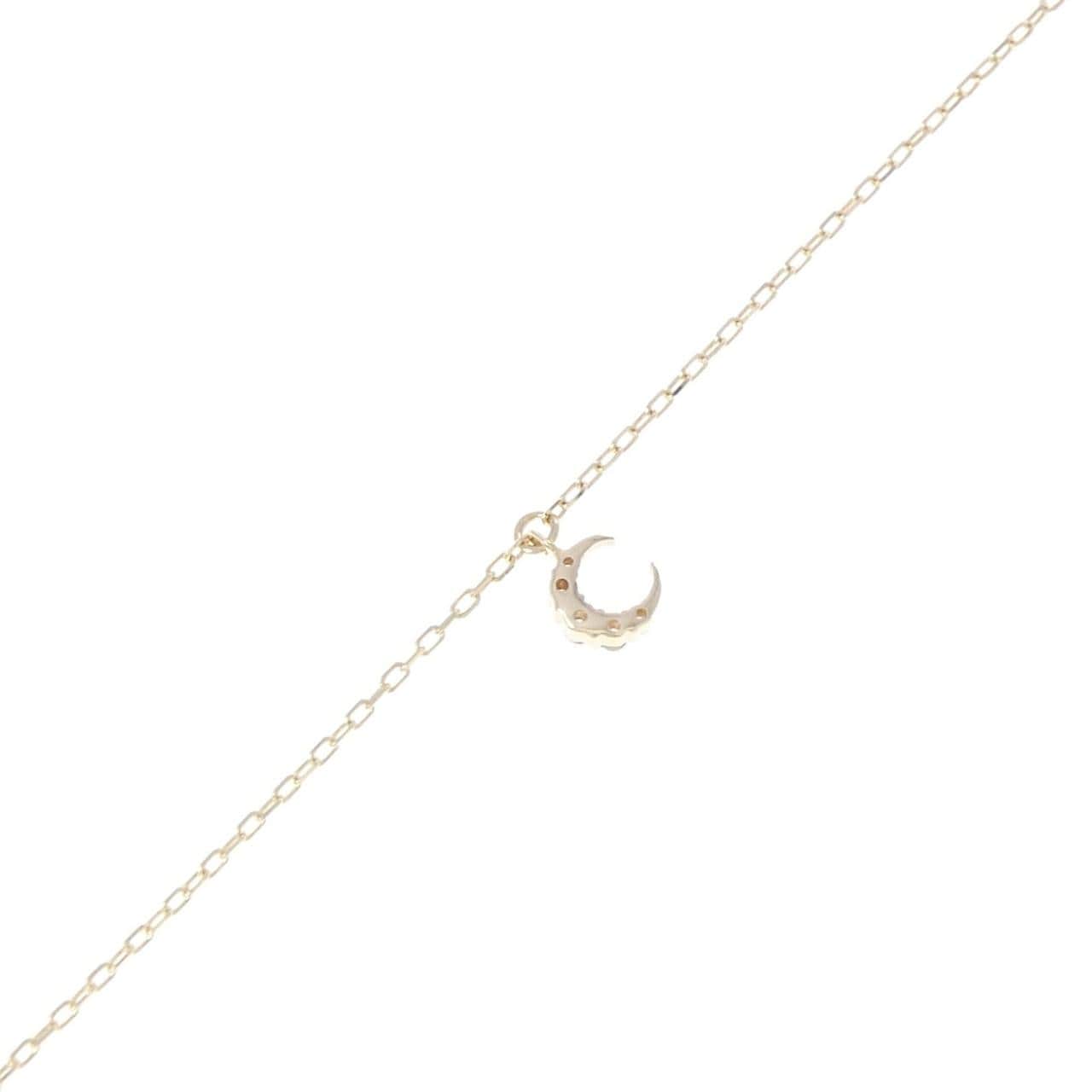 K10YG ムーン ダイヤモンド ブレスレット 0.03CT