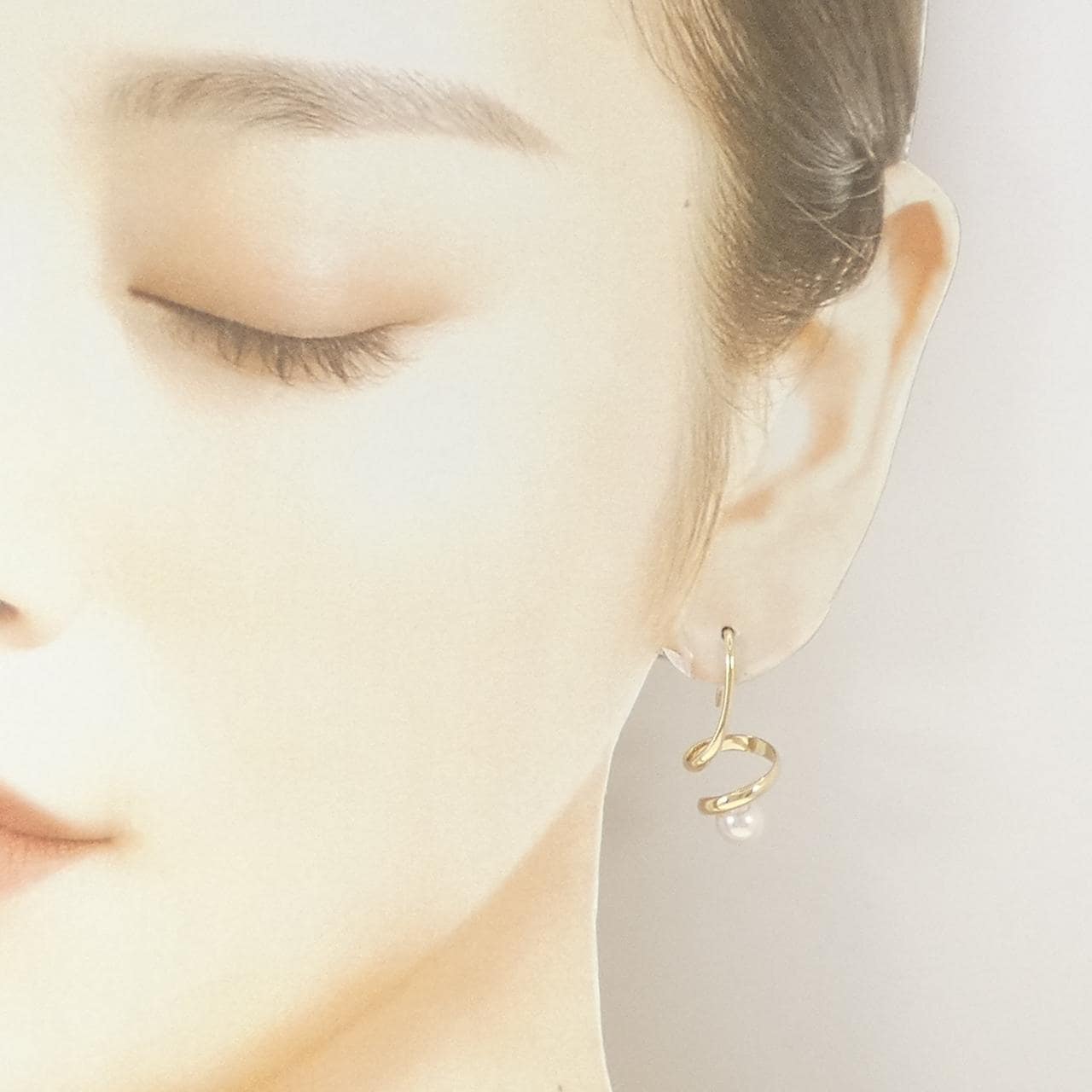 14KYG アコヤパール ピアス 6.6mm