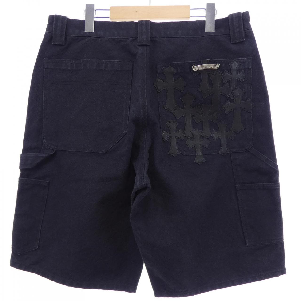 クロムハーツ CHROME HEARTS セメタリークロスパッチ ダブルニー 410180071******A80 ショートパンツ