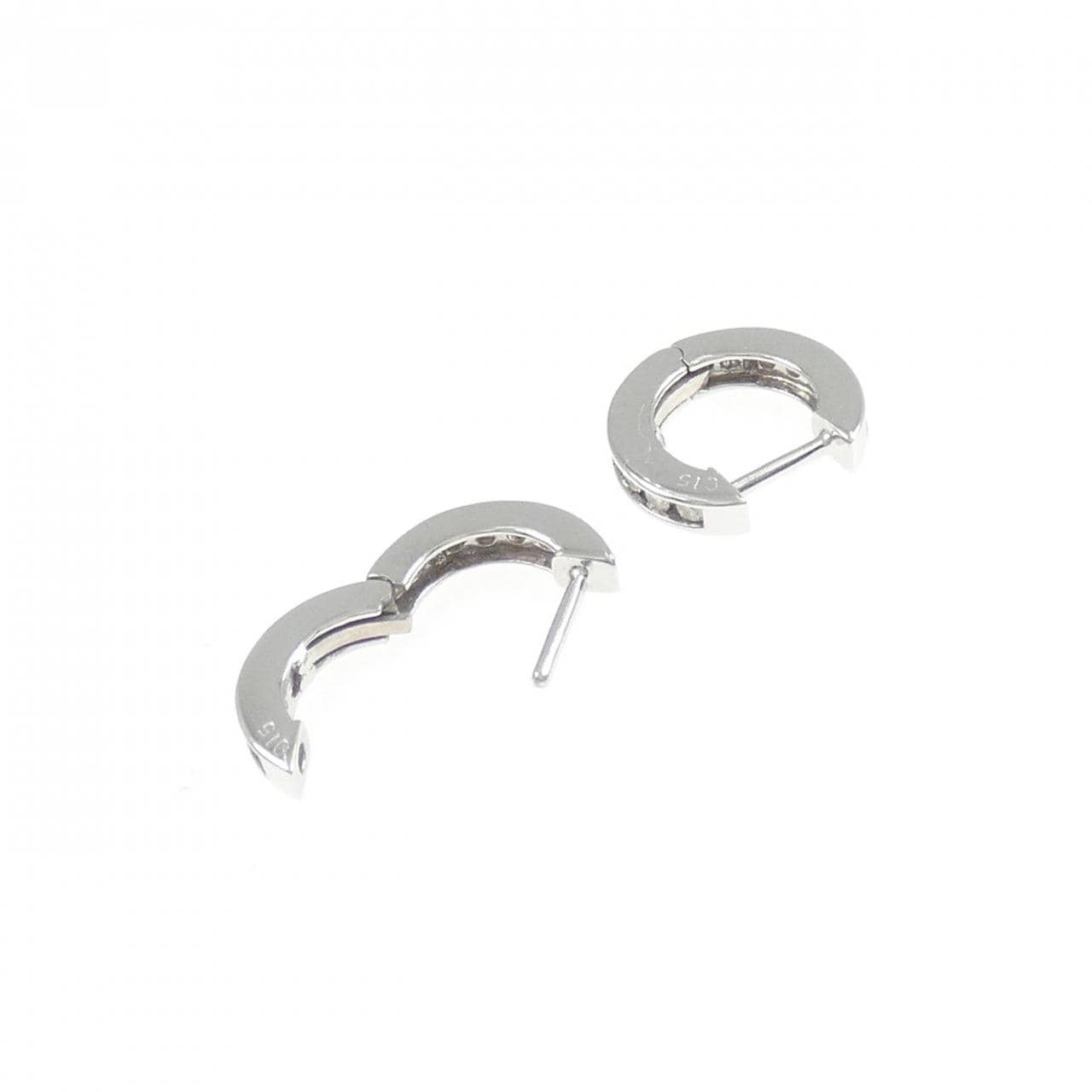 K18WG ダイヤモンド ピアス 0.30CT