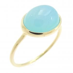 K18YG カルセドニー リング 1.80CT