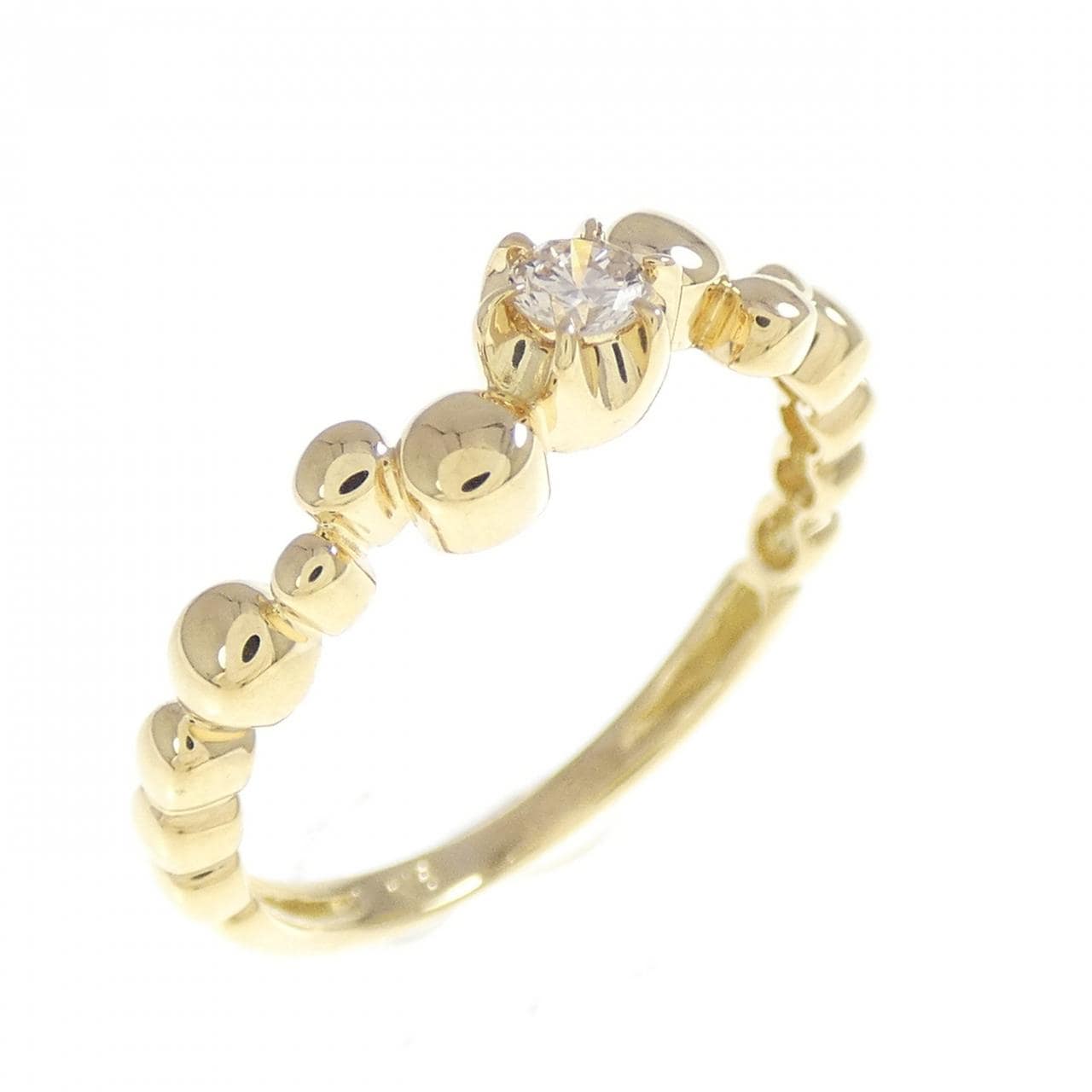 K18YG ダイヤモンド リング 0.18CT