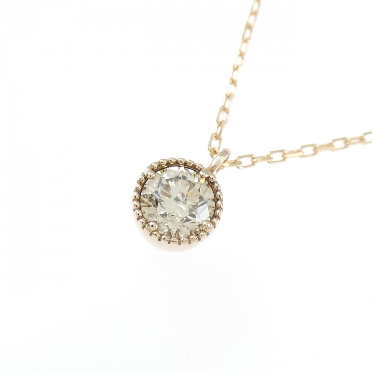 K18PG ダイヤモンド ネックレス 0.30CT
