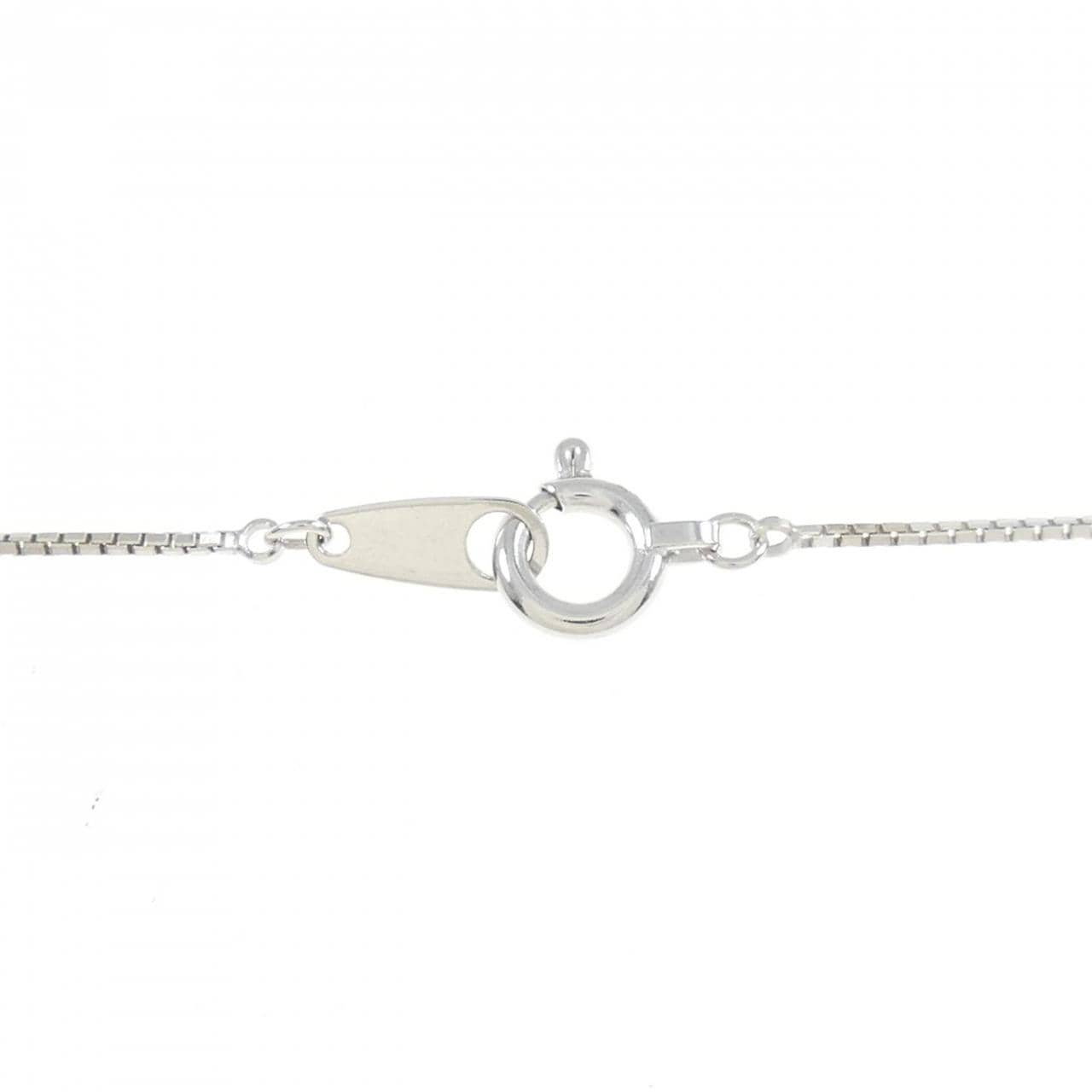 K18WG フラワー ダイヤモンド ネックレス 0.50CT