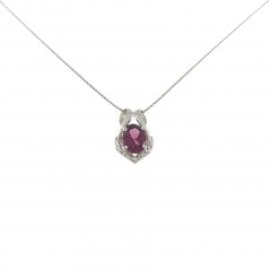 PT900/PT850 ガーネット ネックレス 2.00CT