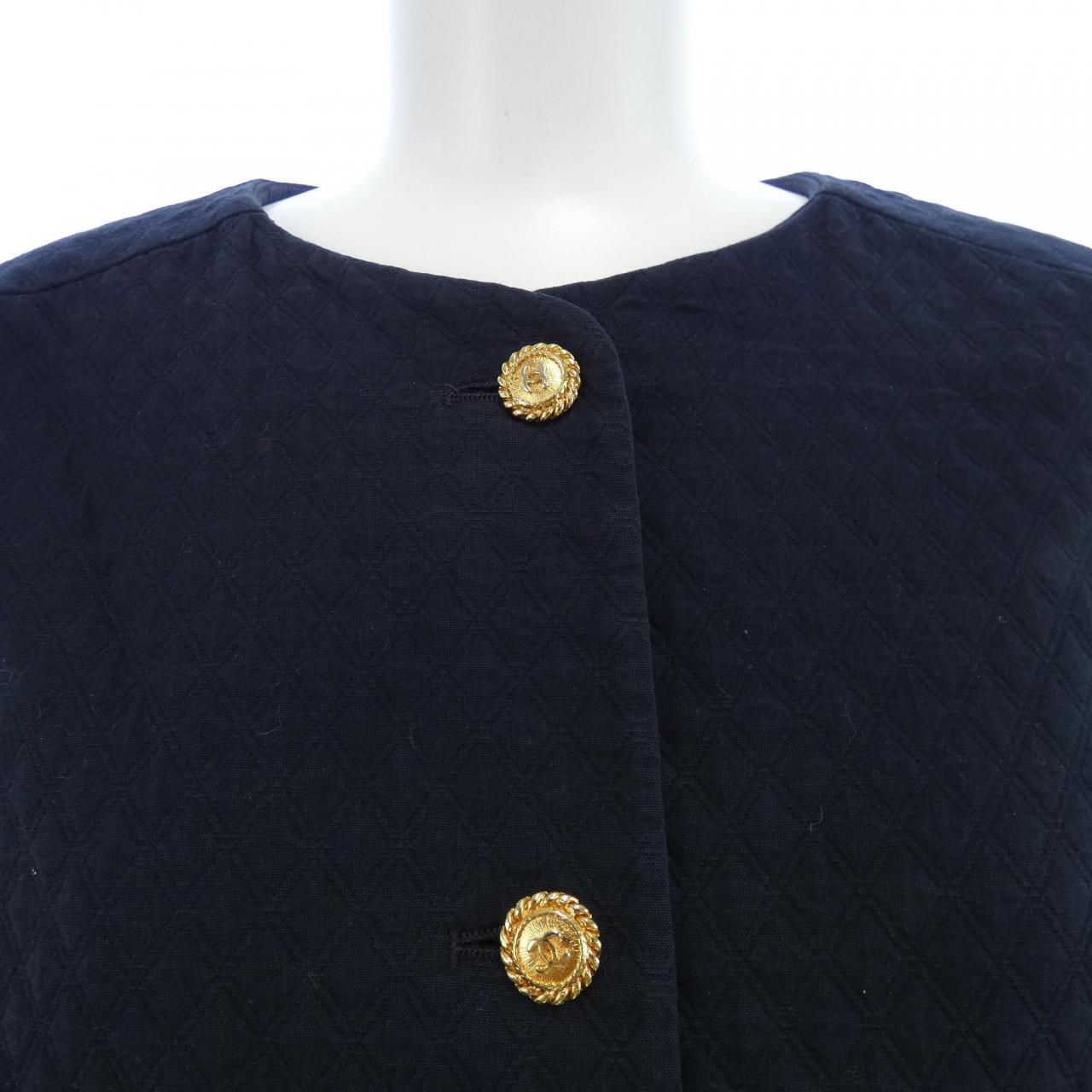 [vintage] CHANEL collarless jacket