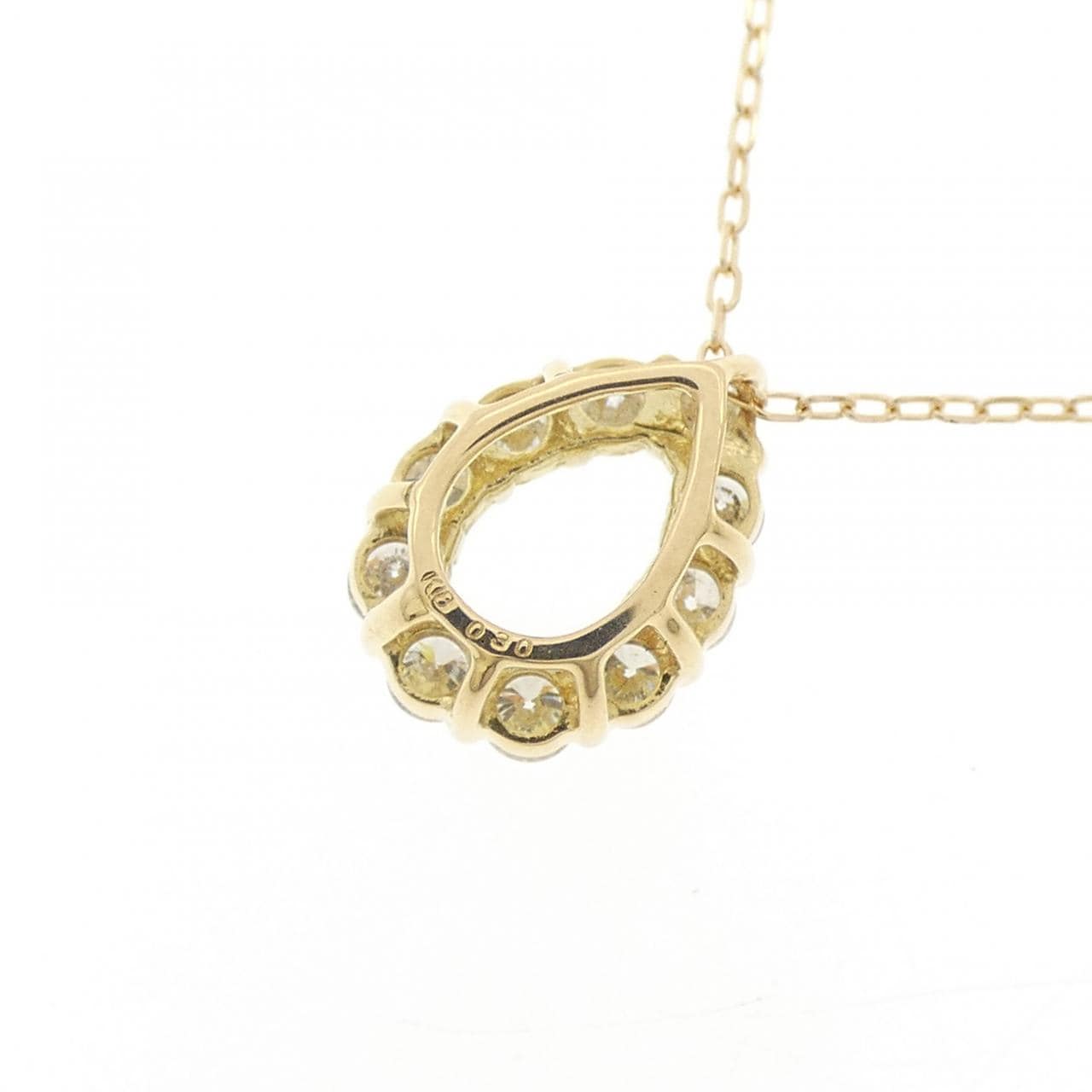K18YG ダイヤモンド ネックレス 0.30CT