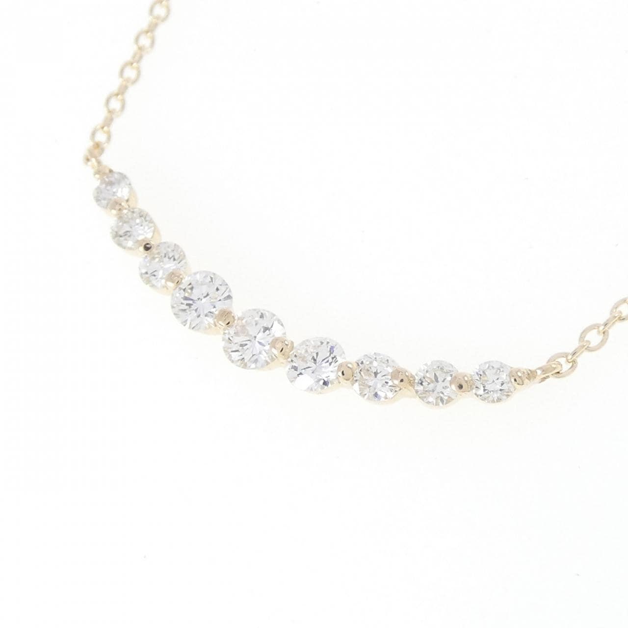 【リメイク】K10YG ダイヤモンド ネックレス 0.30CT