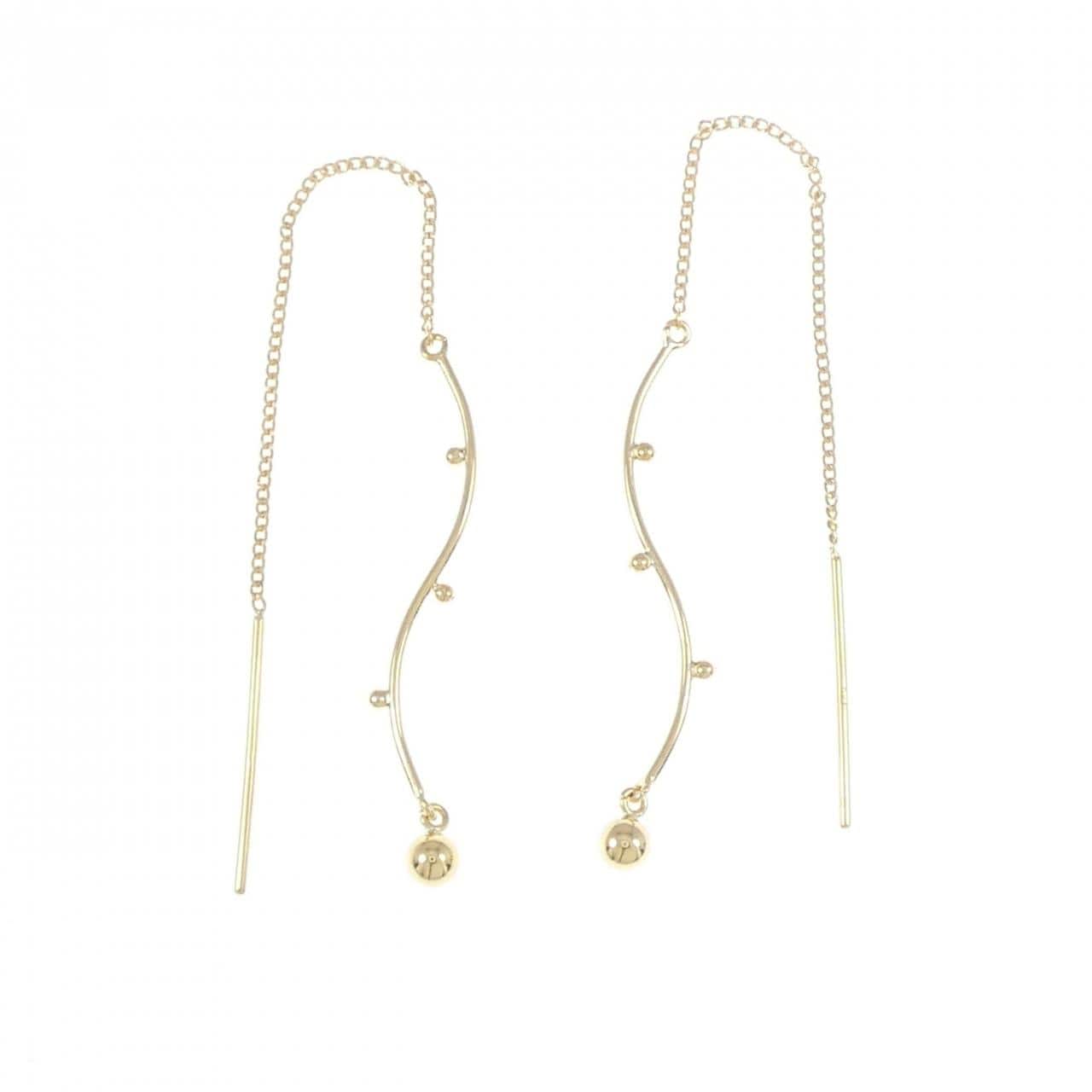 K18YG earrings