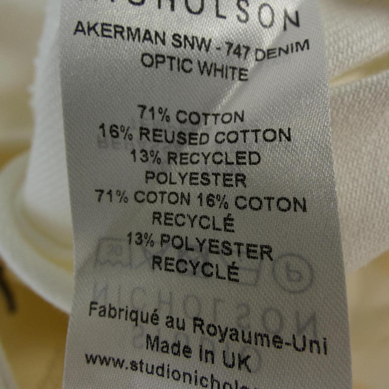 スタジオニコルソン STUDIO NICHOLSON AKERMAN SNW ジーンズ