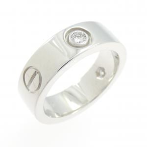 カルティエ ラブ ハーフダイヤ リング