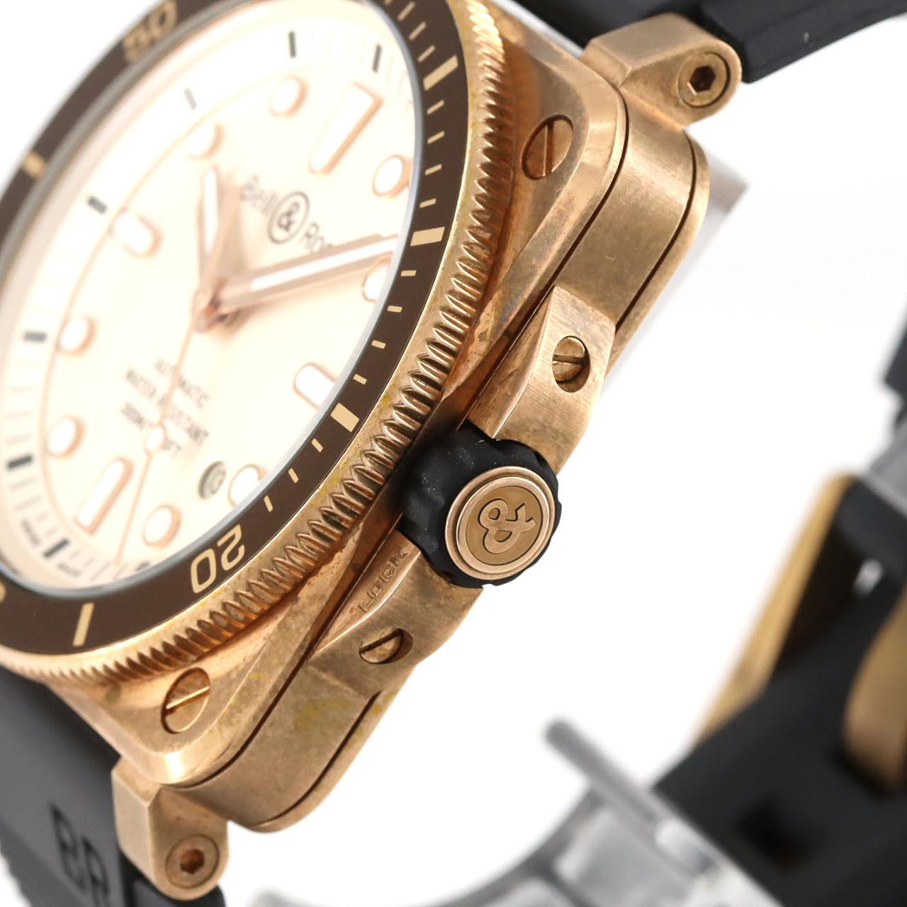 【ノーメンテナンス還元価格】ベル&ロス BR03-92ダイバーホワイト ブロンズ LIMITED BR0392-D-WH-BR/SCA ブロンズ 自動巻