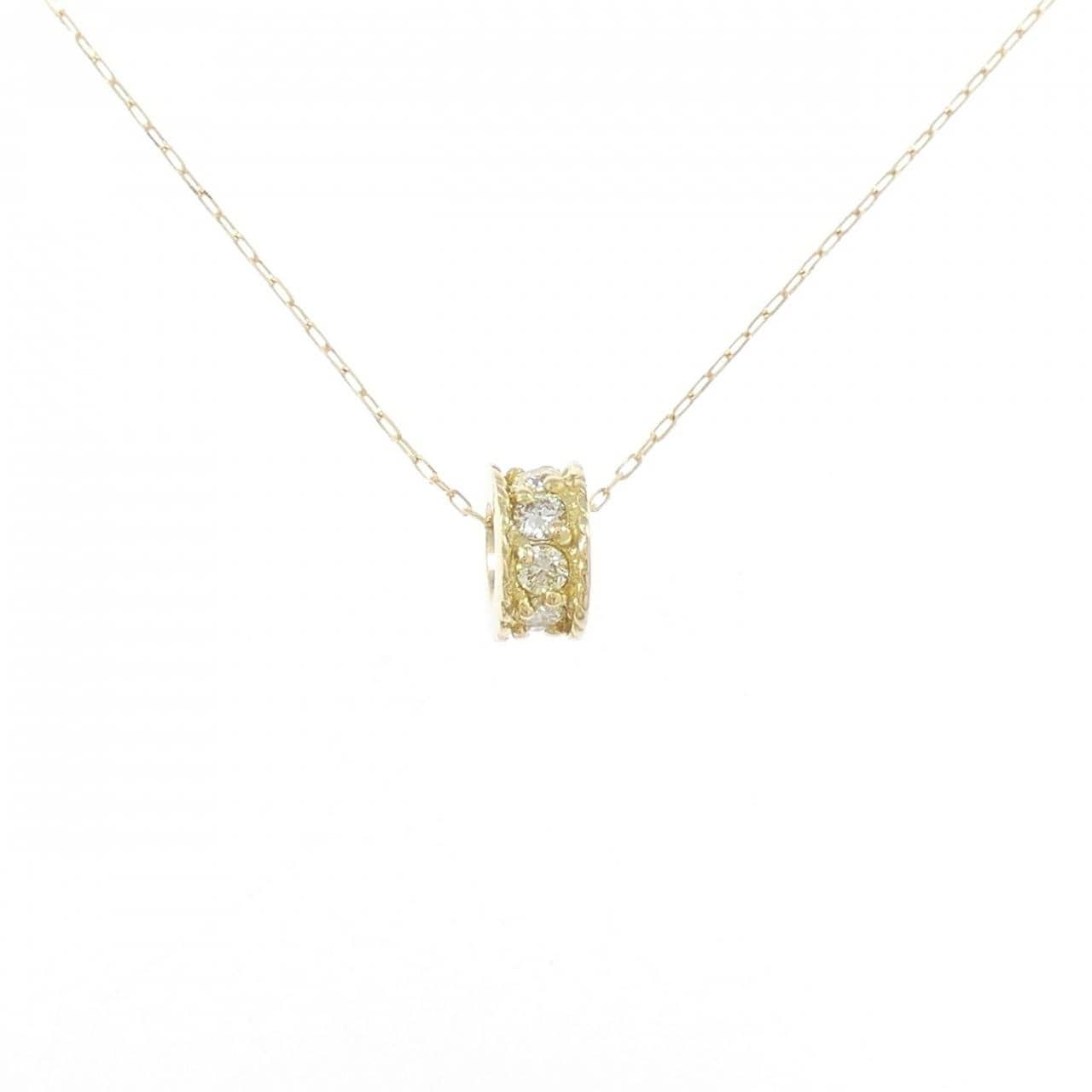K18YG ダイヤモンド ネックレス 0.17CT