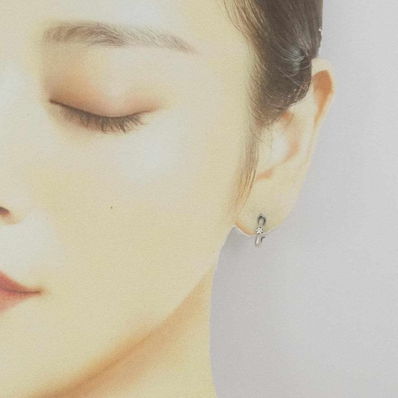 K18YG/K14WG ダイヤモンド イヤリング 0.06CT