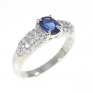 PT900 サファイヤ リング 0.77CT