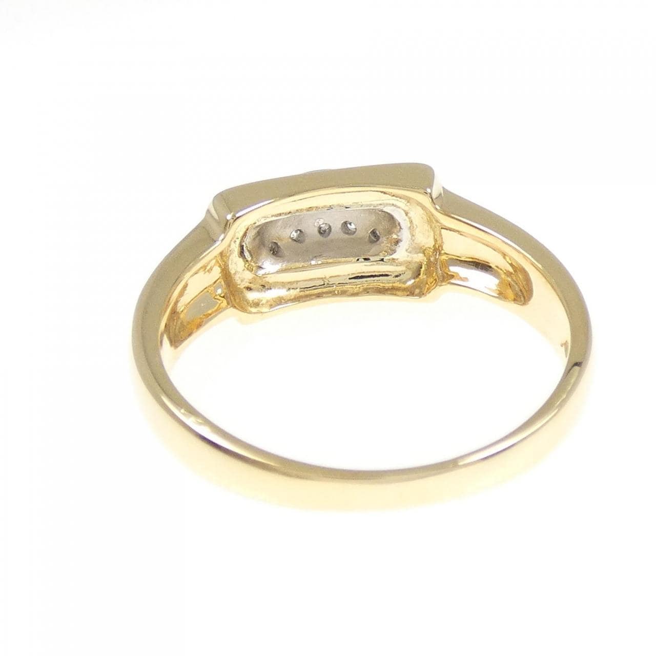 K18YG/PT900 Diamond ring