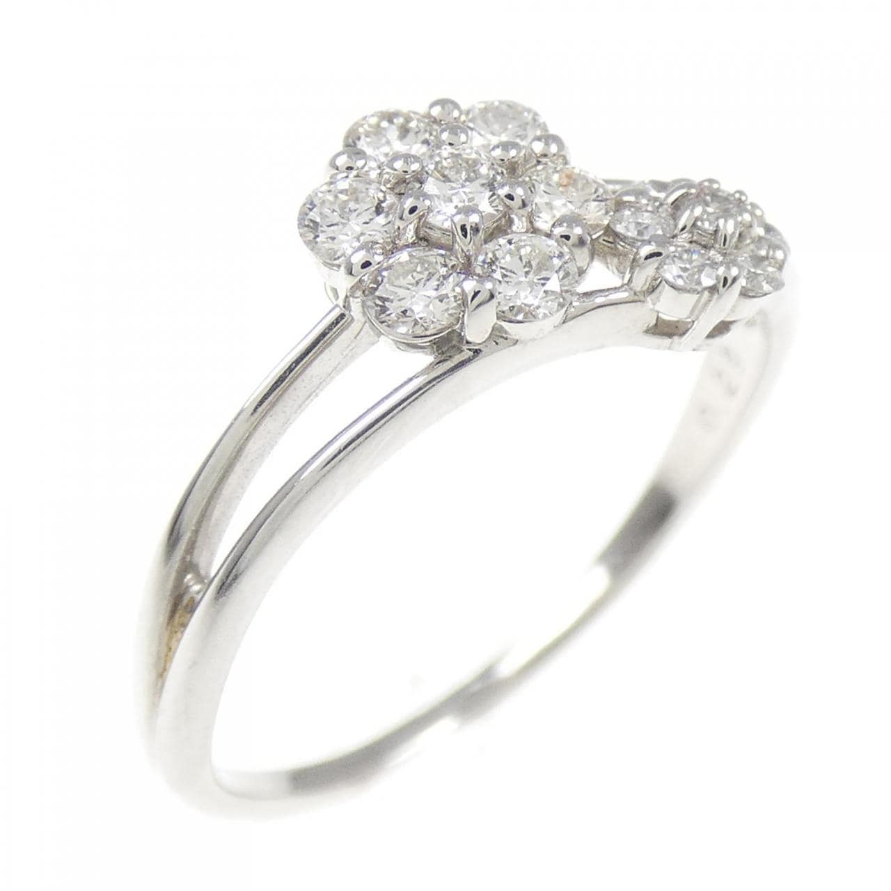 PT フラワー ダイヤモンド リング 0.29CT