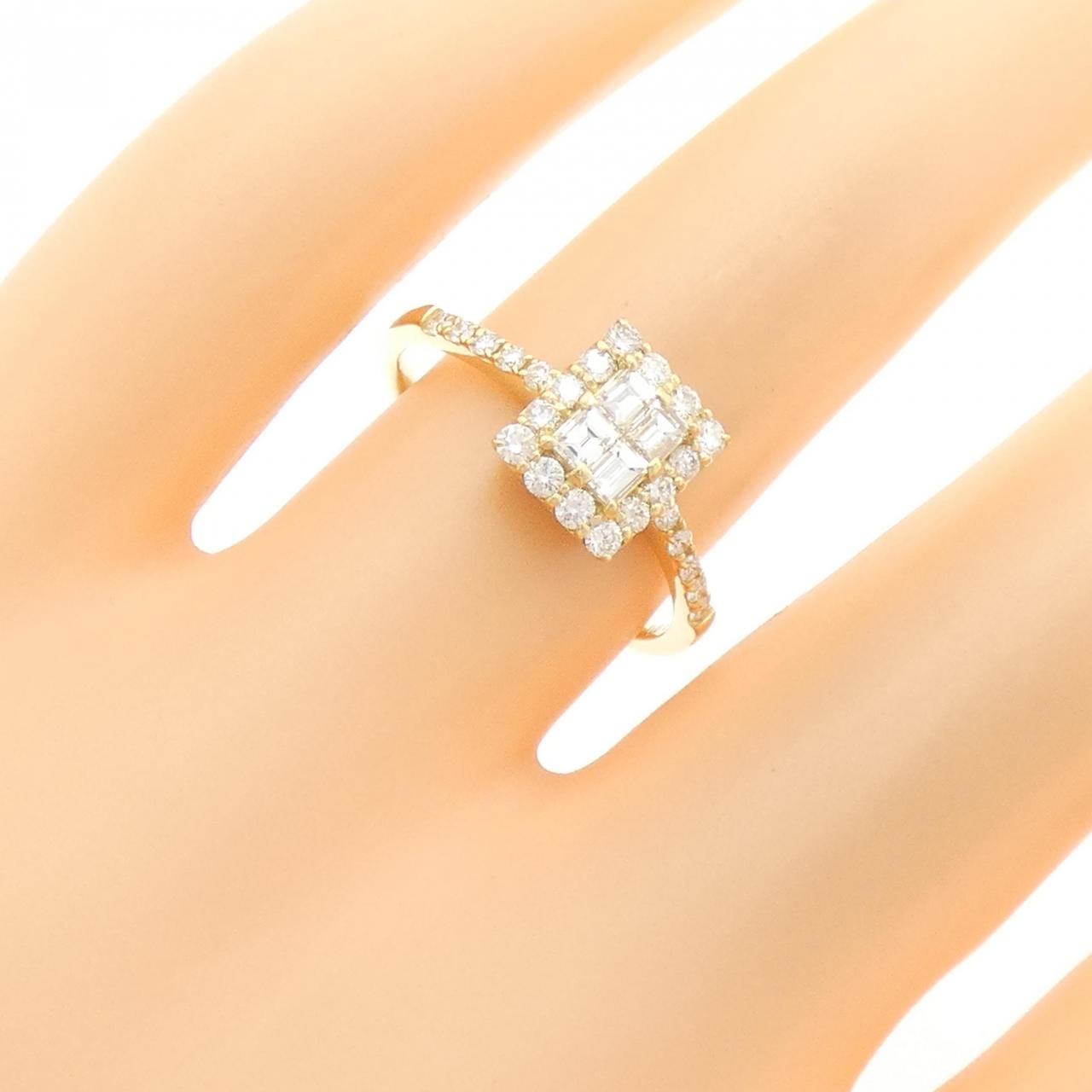 【新品】K18YG ダイヤモンド リング 0.50CT
