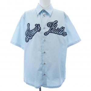 ルイヴィトン LOUIS VUITTON エンブロイダードショートスリーブコットンシャツ HRS14WJXU S／Sシャツ