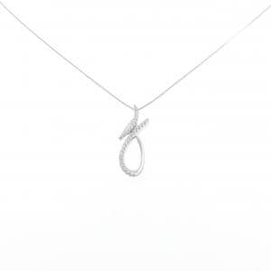 K18WG ダイヤモンド ネックレス 0.16CT