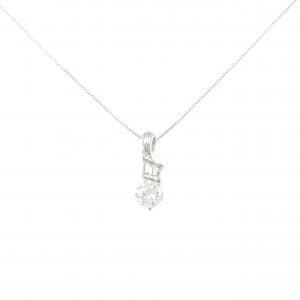 PT900/PT850 ダイヤモンド ネックレス 1.086CT F VS1 VG