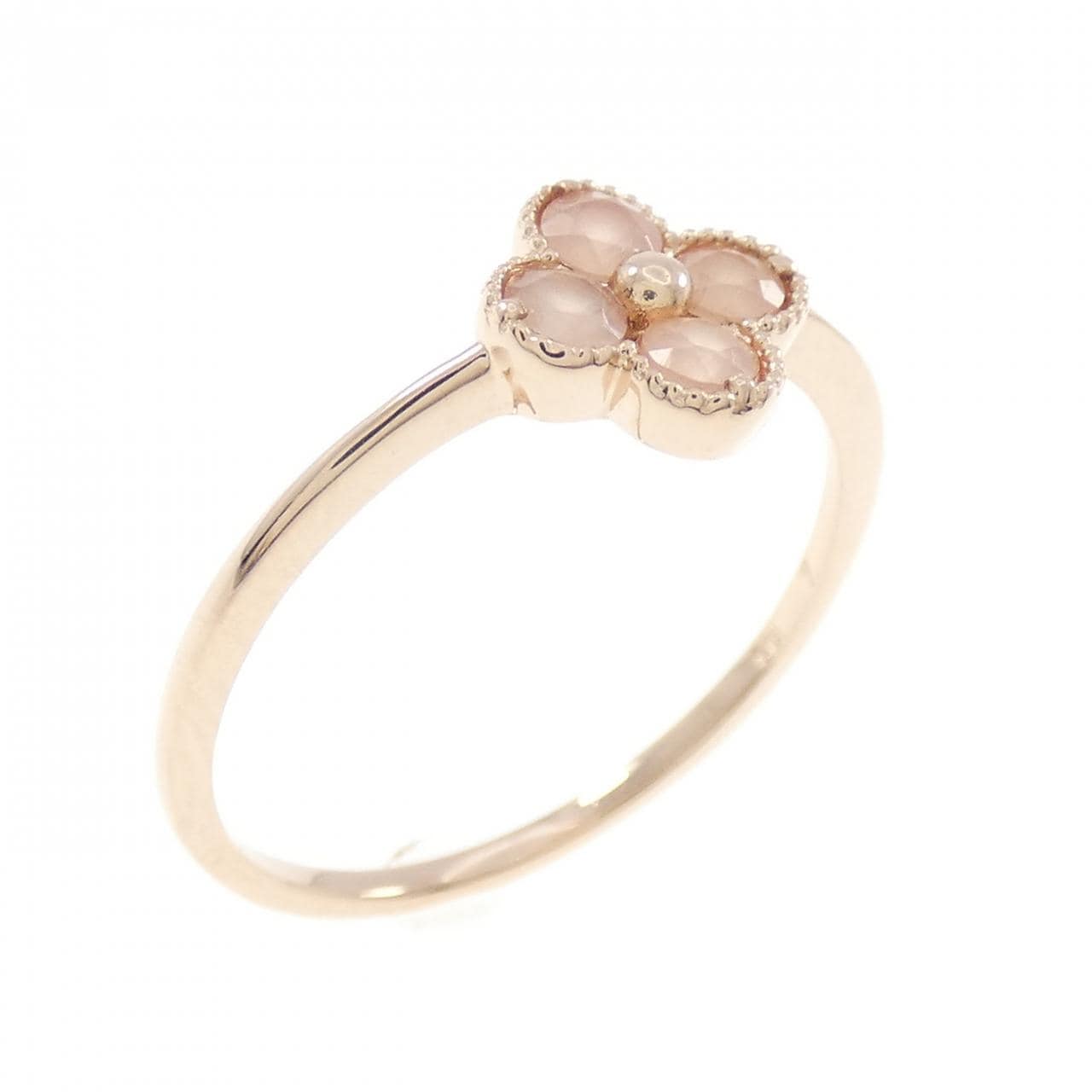 K18PG フラワー ロードクロサイト リング