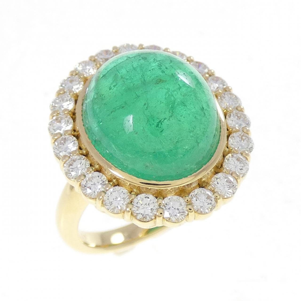 K18YG エメラルド リング 11.47CT