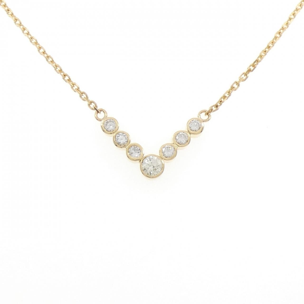 K18YG ダイヤモンド ネックレス