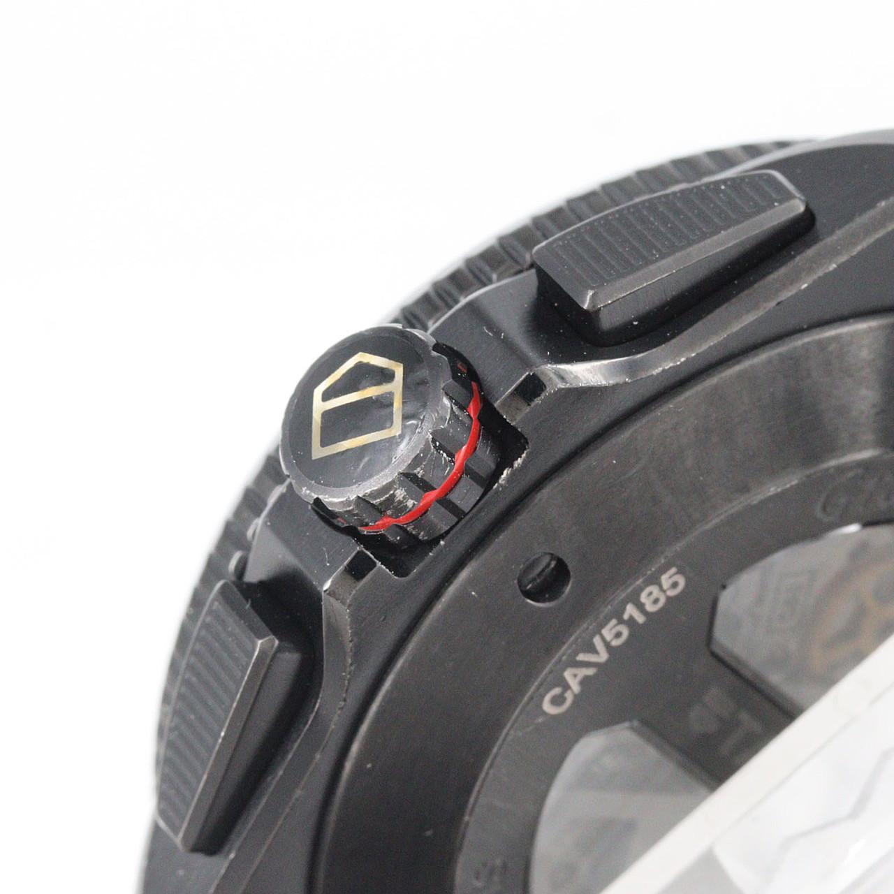 【ノーメンテナンス還元価格】タグ･ホイヤー グランドカレラ･キャリバー36RSクロノグラフ PVD TI CAV5185.FT6020 TI 自動巻