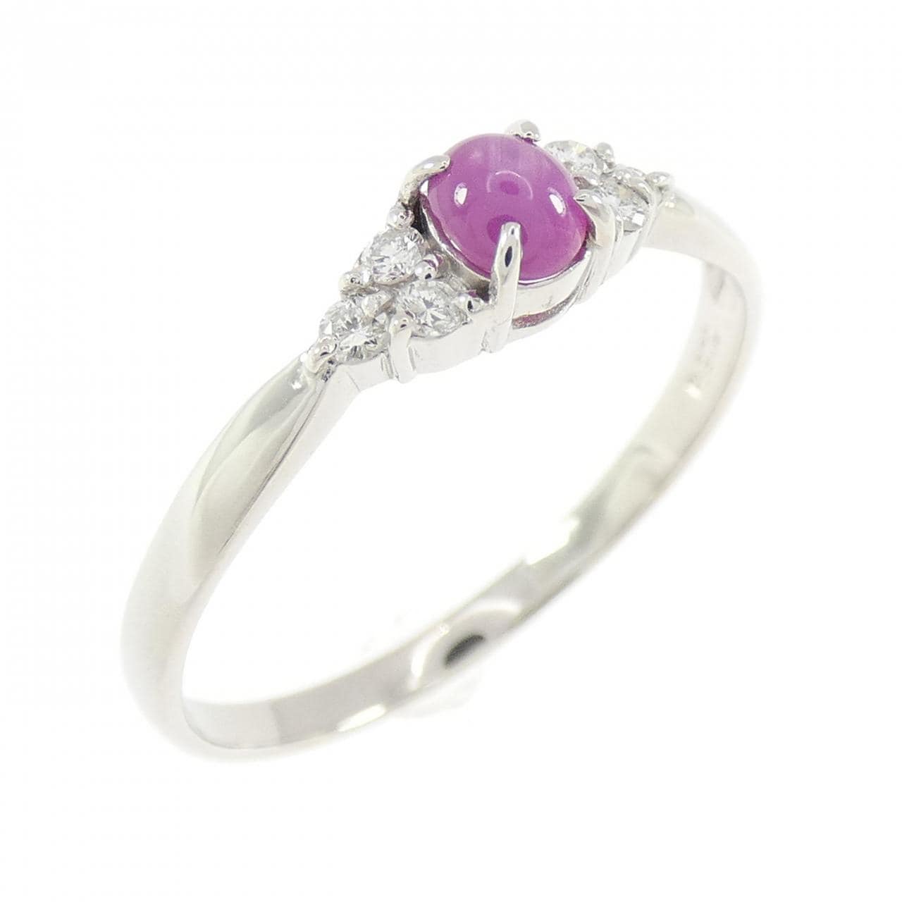 PT900 スタールビー リング 0.35CT