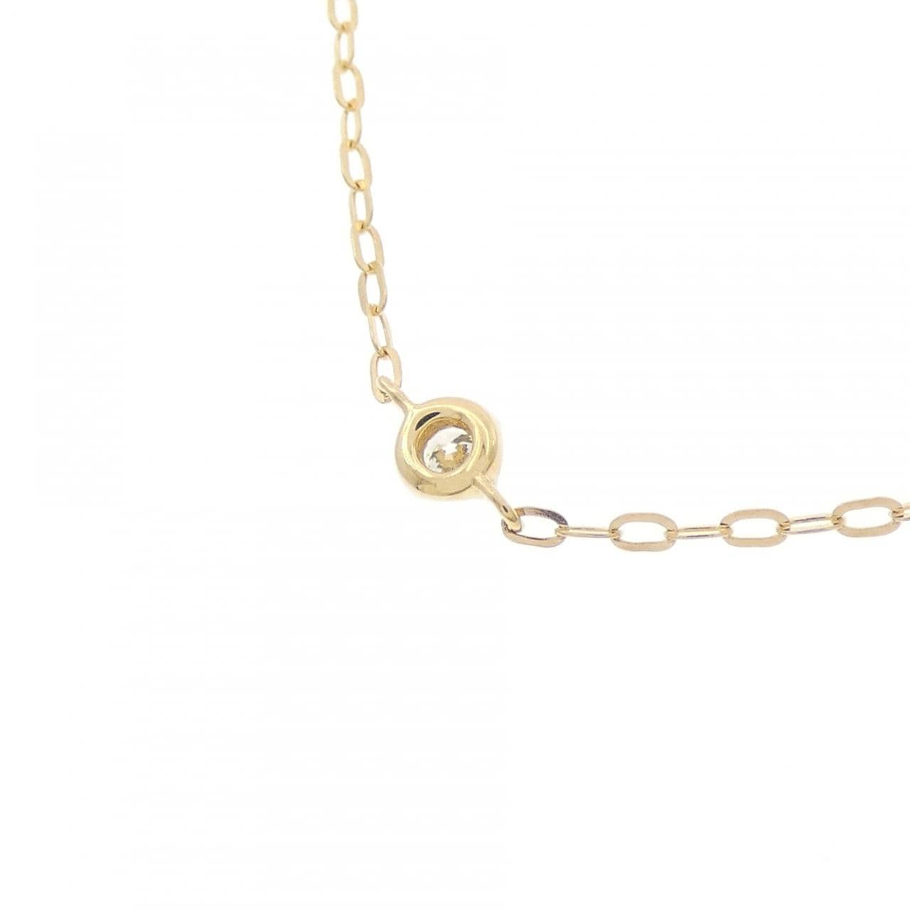 K18YG ダイヤモンド ネックレス 0.09CT
