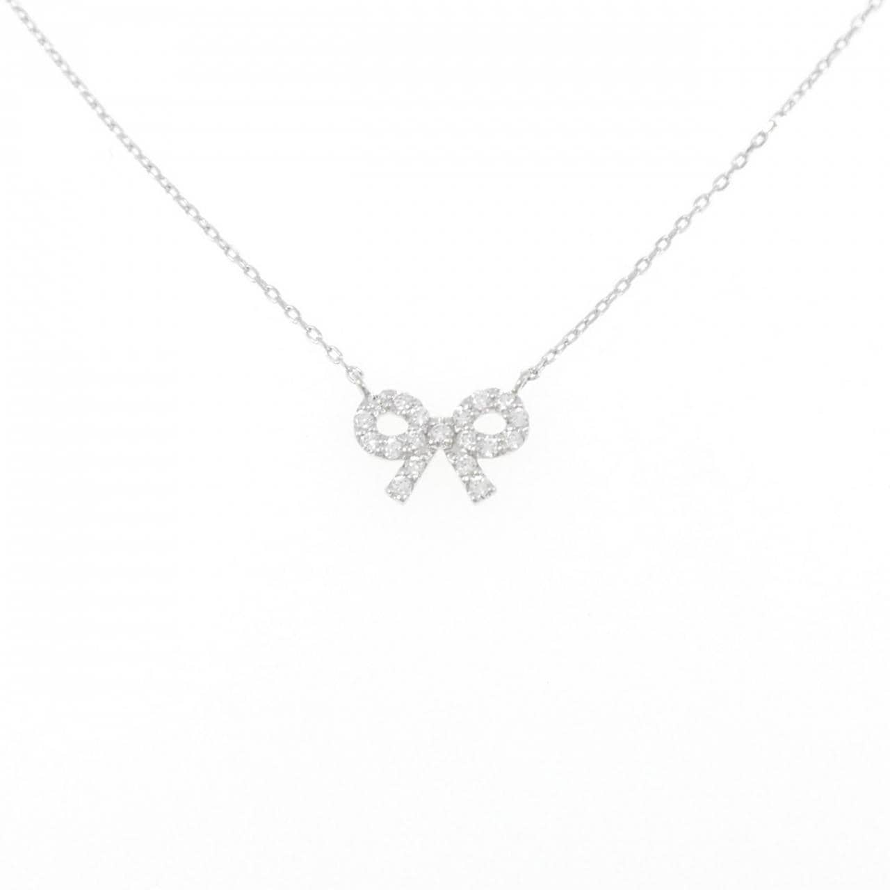 STAR JEWELRY Diamond Ribbon Necklace