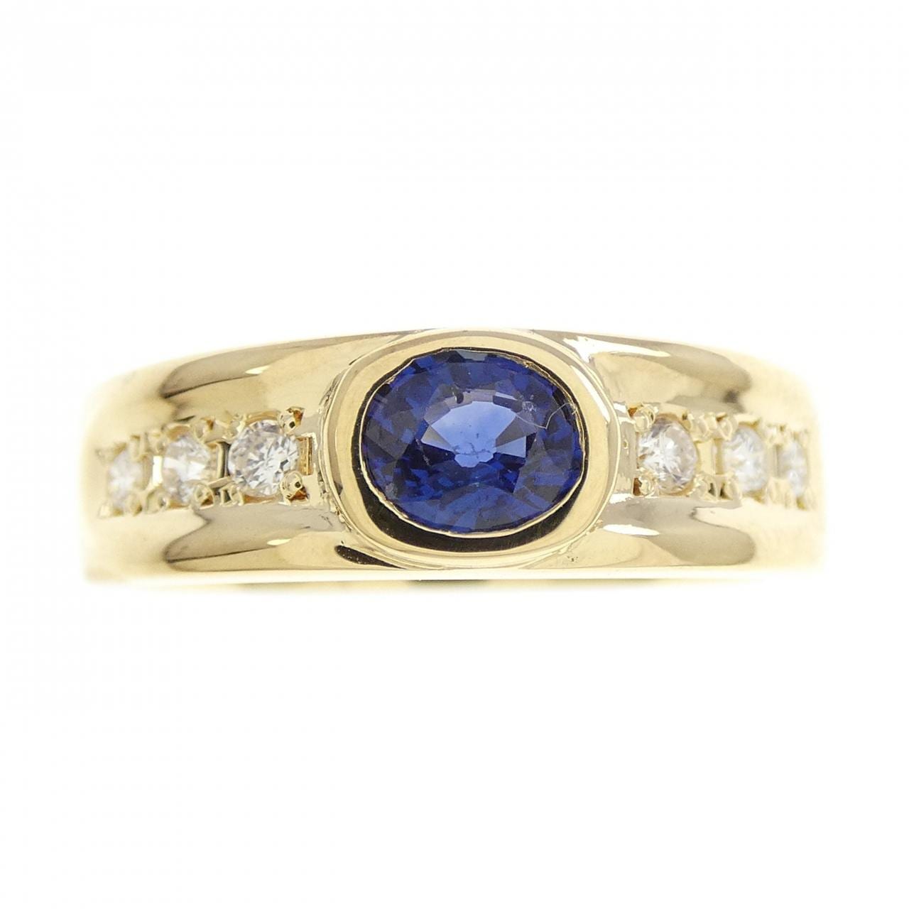 K18YG サファイヤ リング 0.56CT