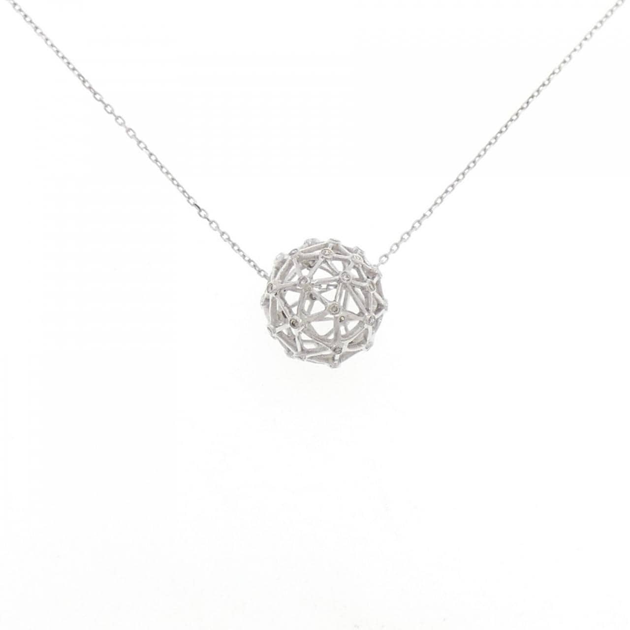 K18WG ダイヤモンド ネックレス 0.27CT