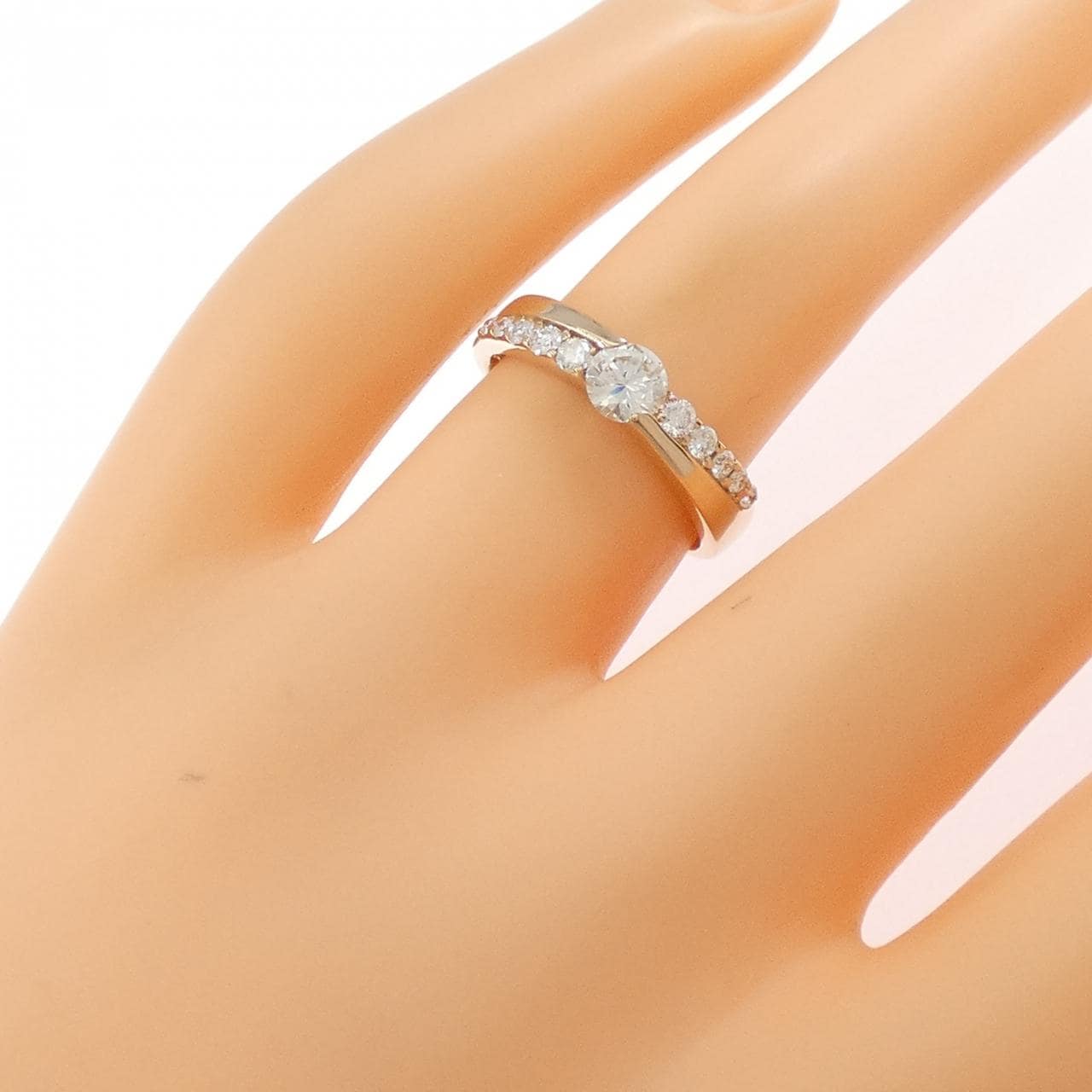 K18PG ダイヤモンド リング 0.320CT