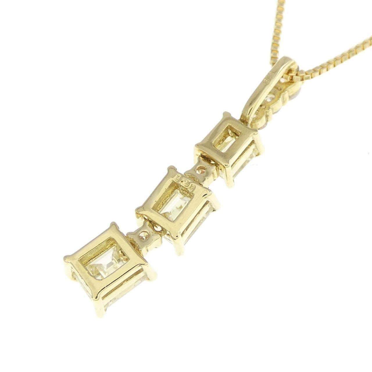 [BRAND NEW] K18YG Diamond necklace 0.50CT