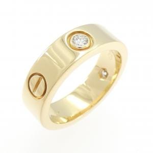 カルティエ ラブ ハーフダイヤ リング