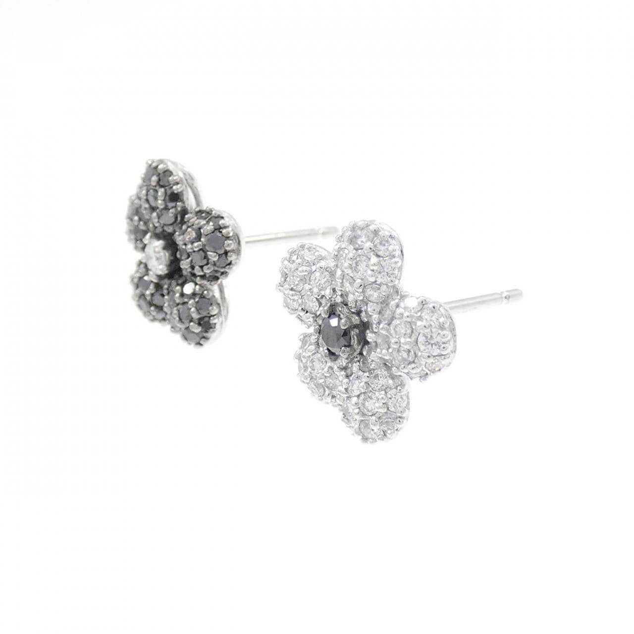 ポンテヴェキオ ビアンコ エ ネロ ピアス 0.74CT