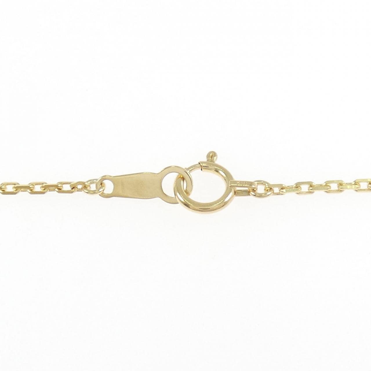 K18YG/K18WG クロス ダイヤモンド ネックレス 0.38CT