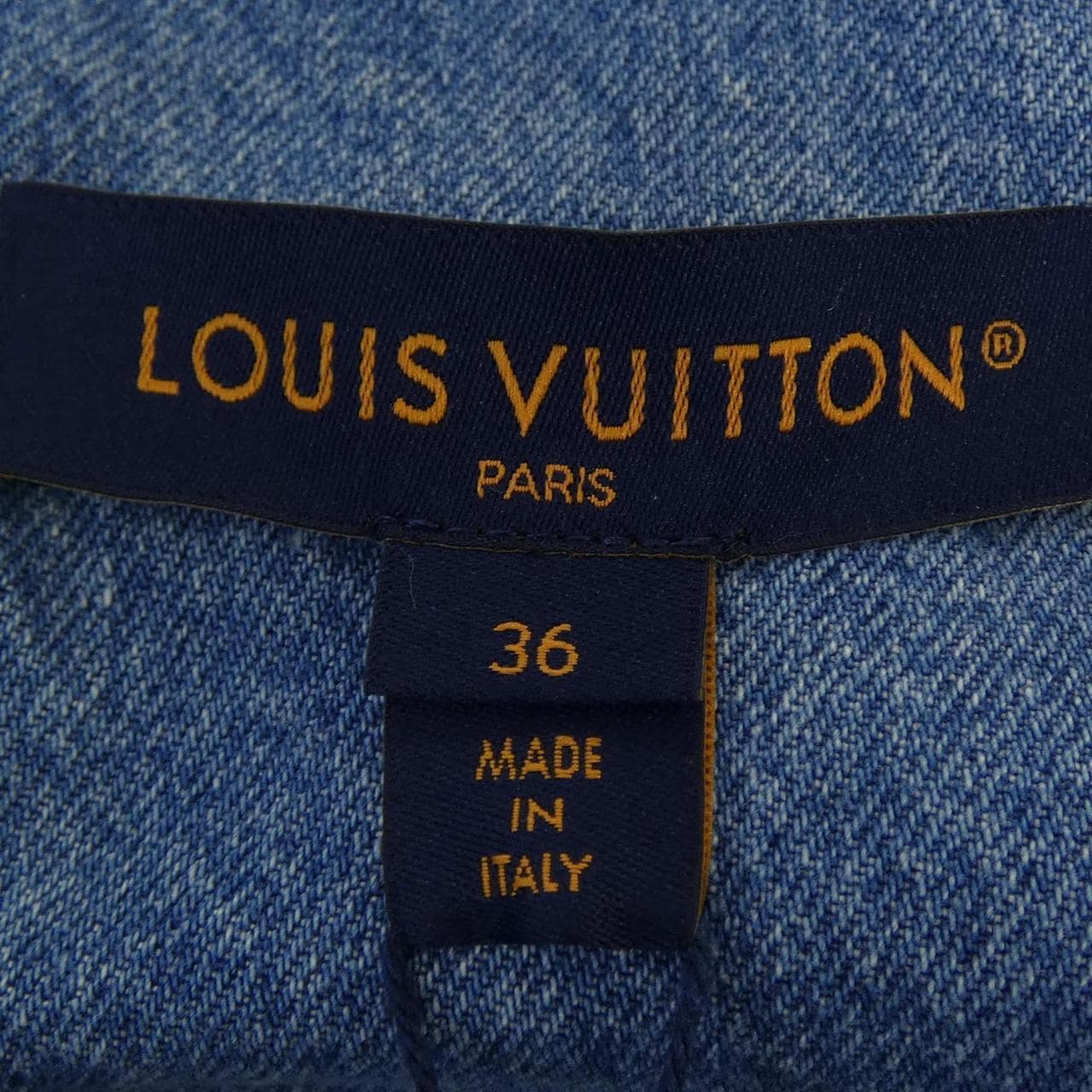 ルイヴィトン LOUIS VUITTON ダブルブレステッド FQVE60EFY デニムジャケット